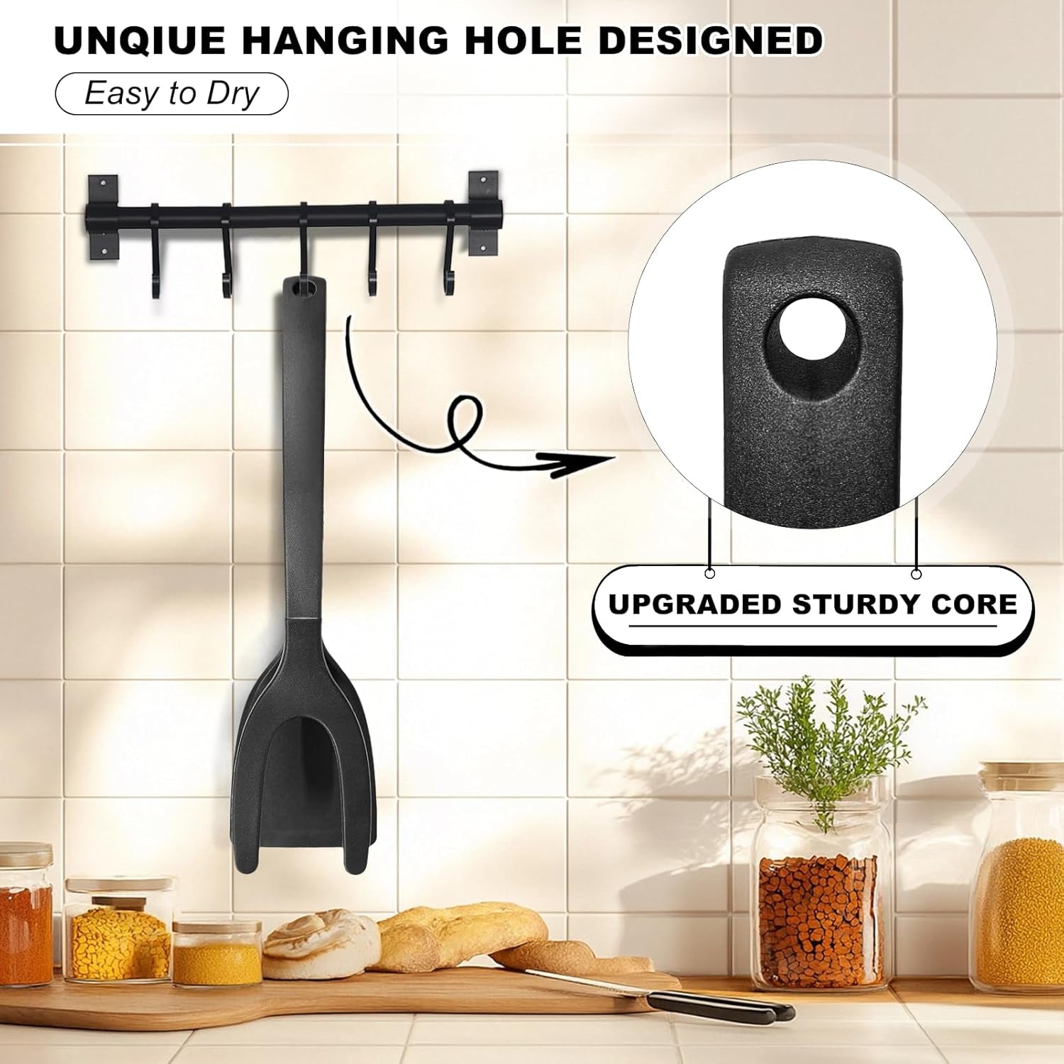 High Heat Resistant BPA-Free Silicone Spatulas and Tongs Set - Ideal Kitchen Utensils for Non-Stick Frying Pans, Perfect for Cooking Fish, Eggs, and Pancakes