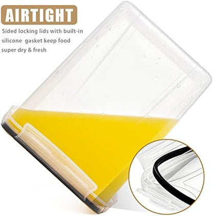 Large 5.2L (175oz) BPA-Free Airtight Food Storage Containers - Set of 4 for Flour, Sugar, and Baking Supplies with 20 Labels
